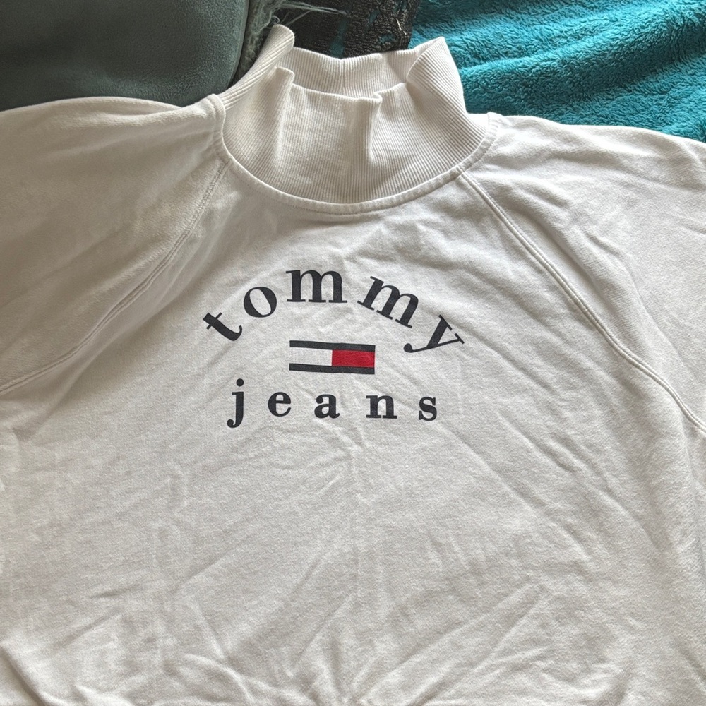 Tommy Hilfiger White Sweatshirt with Logo